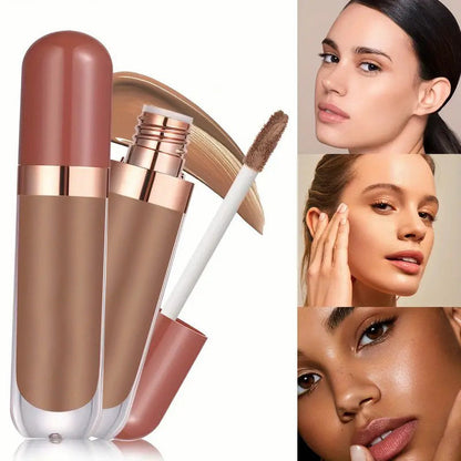 Full Coverage Liquid Foundation & Concealer – Long-Lasting, Waterproof & Flawless Finish
